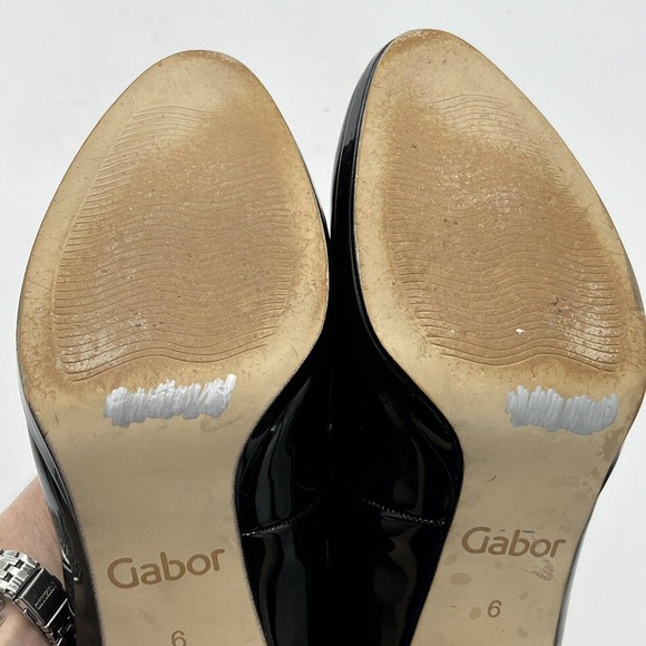 Gabor Splendid Pump Patent Round Toe High Heel Shoe - Picture 8 of 12